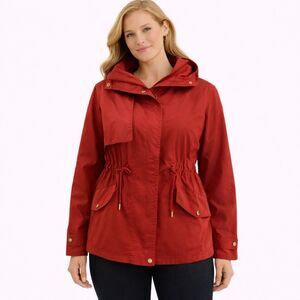 Zara Basic Utility Long Sleeve Hooded Jacket S